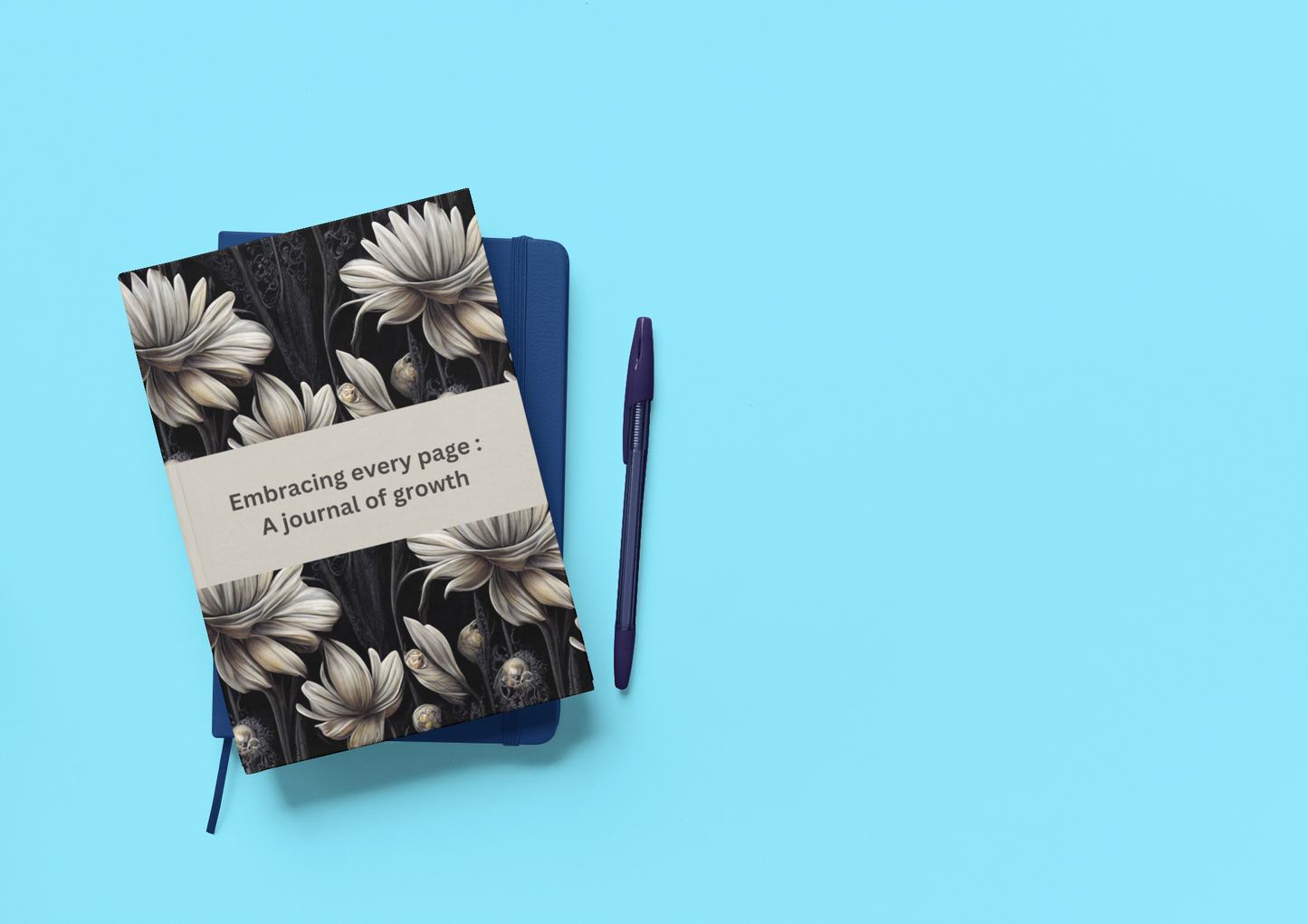 "Shadow Ink: Minimalistic Hardcover Notebook with Puffy Covers - Ideal Journal, Planner, and Gift for Writing Enthusiasts and Book Lovers"