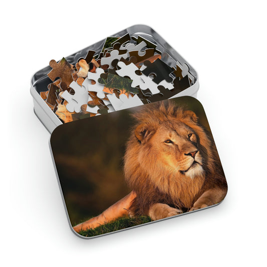 Animal picture jigsaw puzzle, lion pic puzzle for kids, birthday gift for son,kids party gift